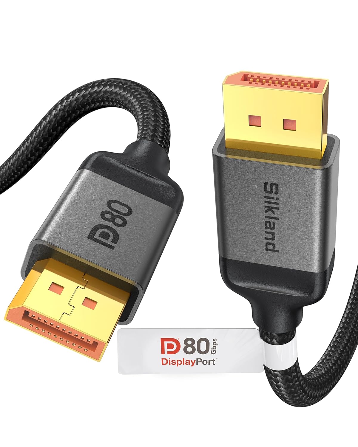 Silkland 80Gbps DisplayPort Cable 2...