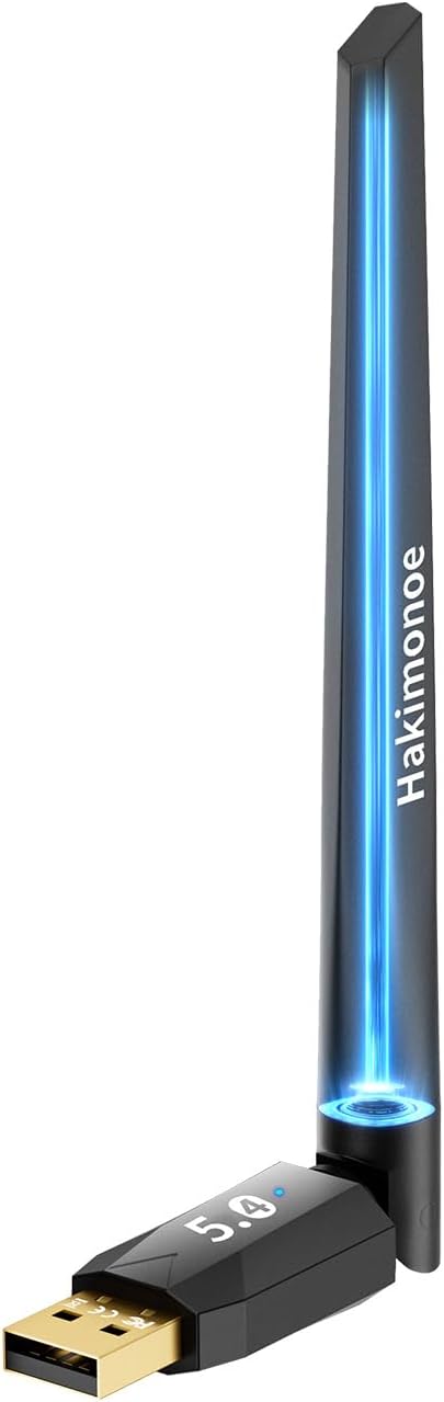 Long Range Bluetooth 5.4 Adapter for PC, USB Bluetooth Dongle