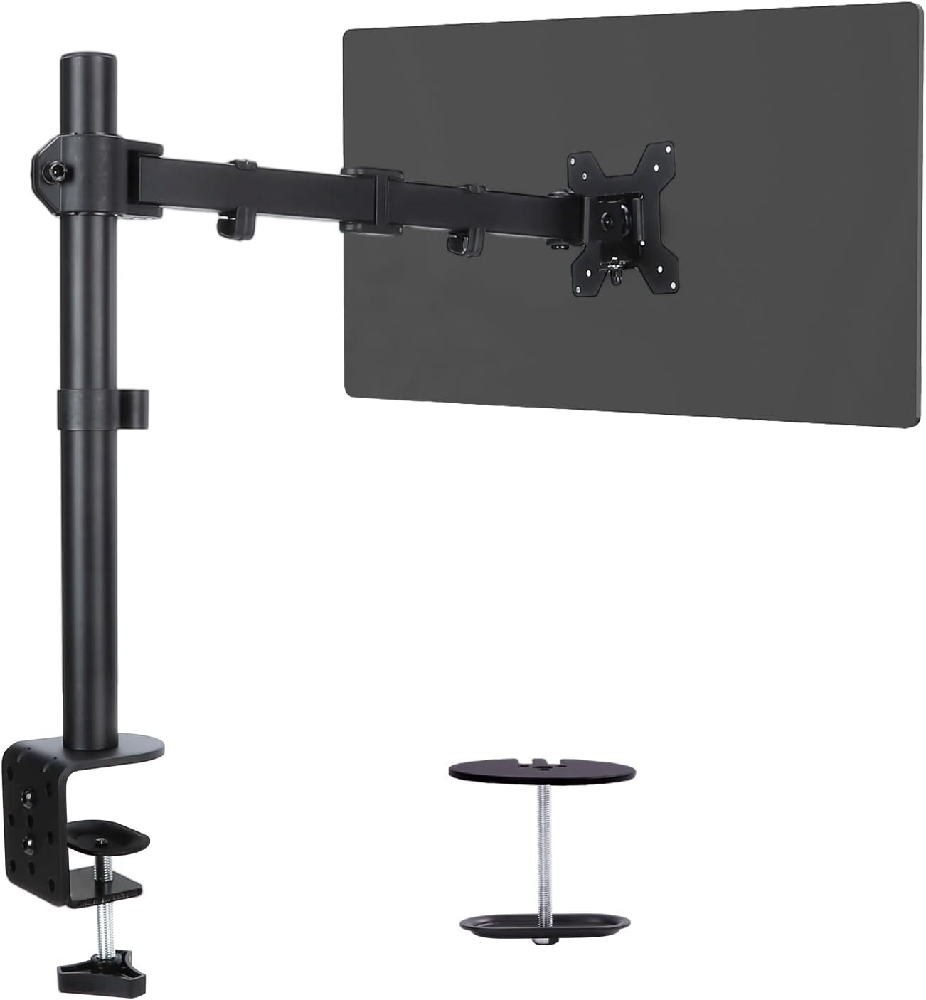 Single Monitor Arm Mount for 13-32 Inch Screen Up to 22lbs