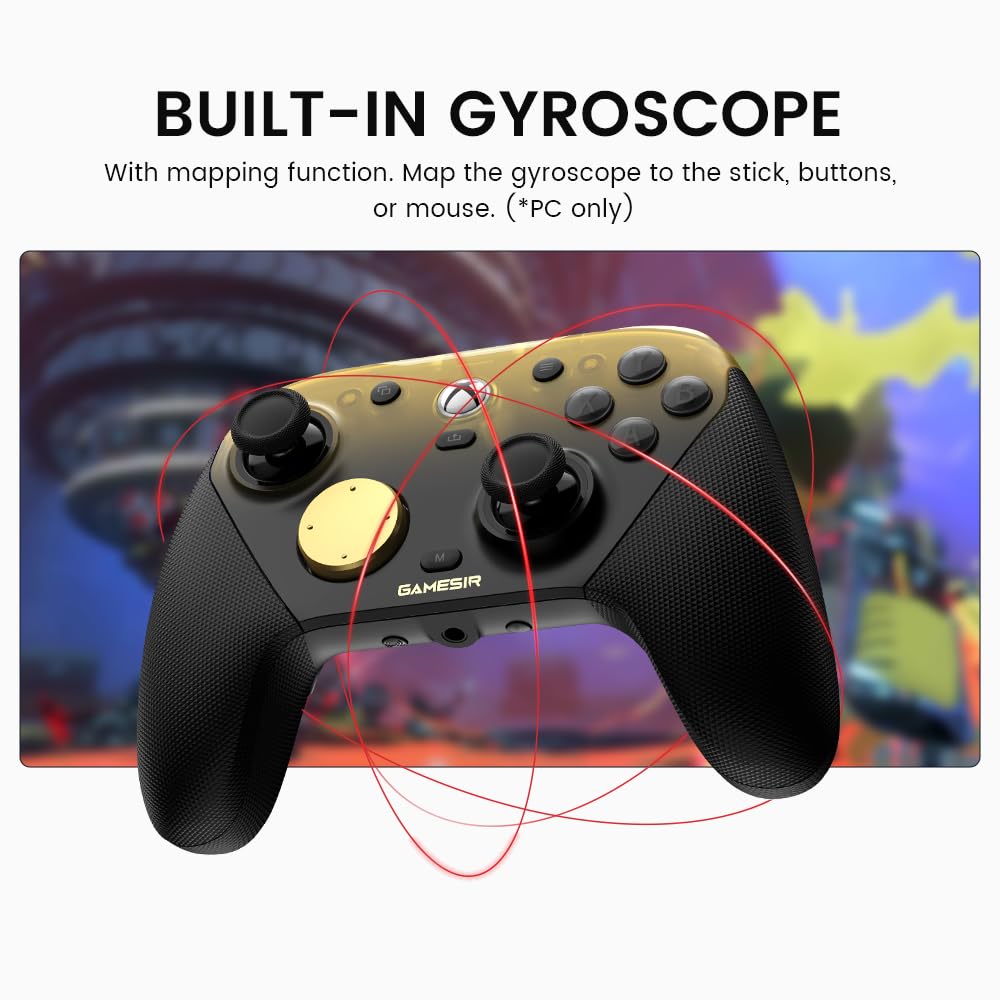 GameSir G7 Pro Wired Controller for Xbox Series X|S, Xbox One, Wireless Gamepad for PC&Android with TMR Sticks, Hall Effect Analog Triggers, 1000Hz Polling Rate, 3.5mm Audio Jack - Golden - Image 5