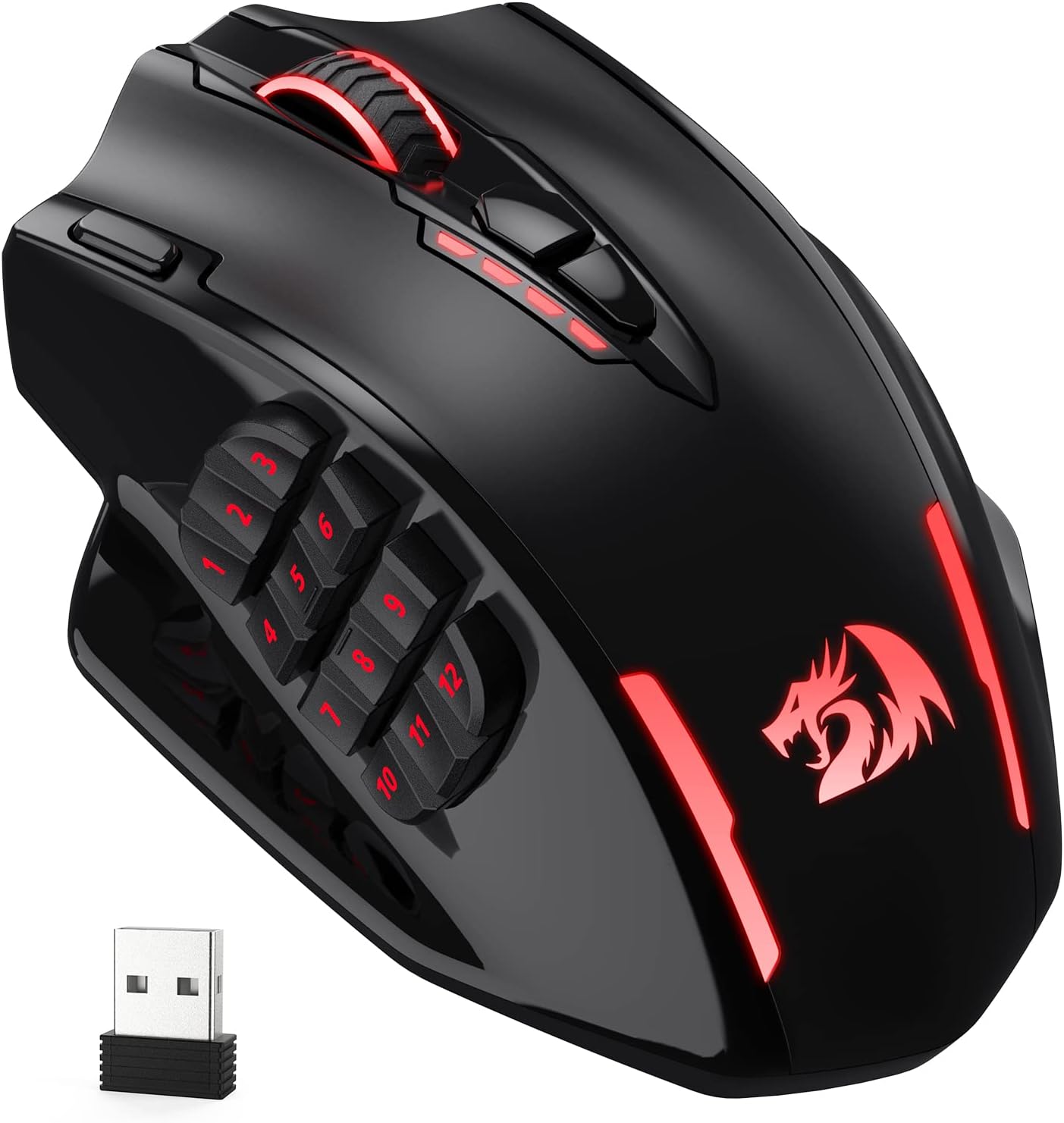 Redragon M913 Wireless RGB MMO Gami...