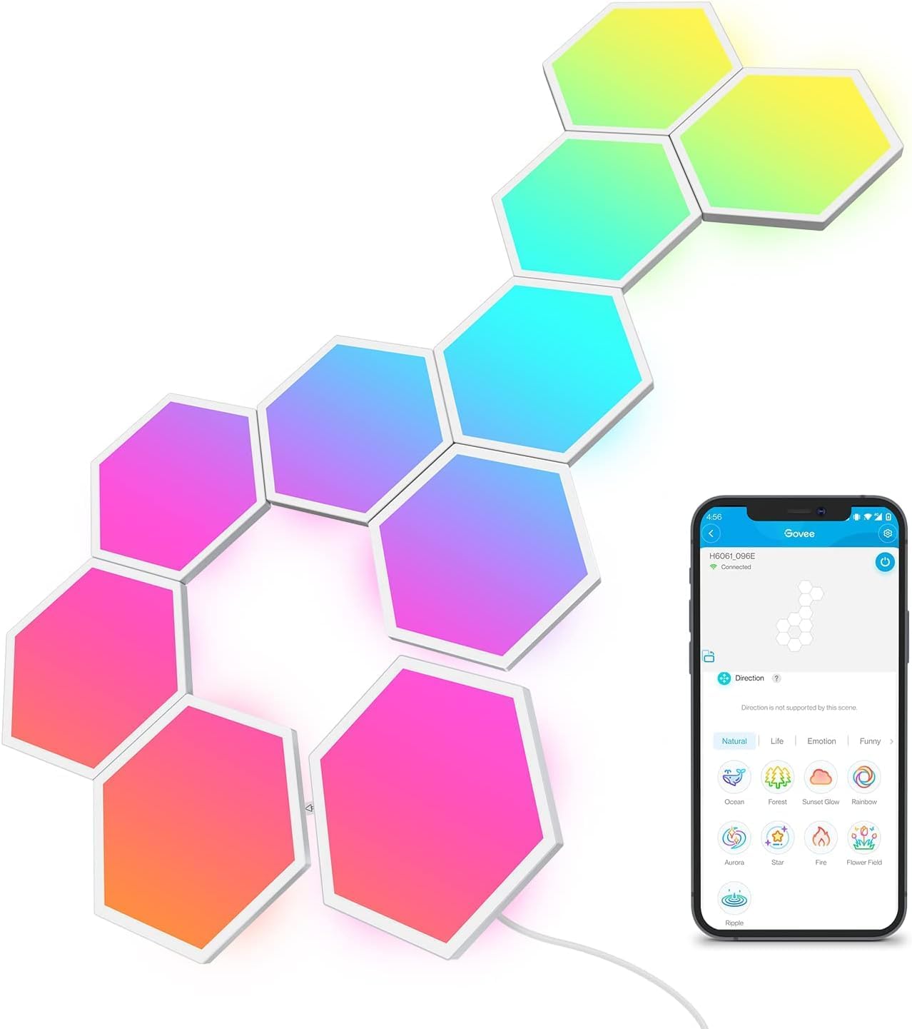 Govee Glide Hexa Light Panels, RGBI...