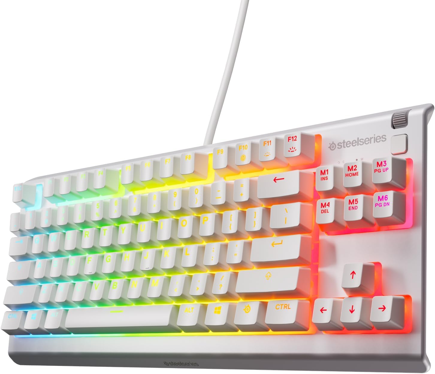 SteelSeries Apex 3 TKL White RGB Ga...