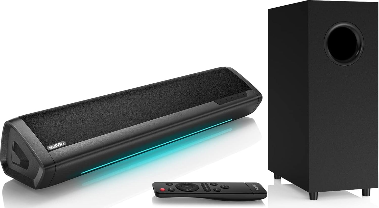 Saiyin Sound Bar with Subwoofer, Ho...