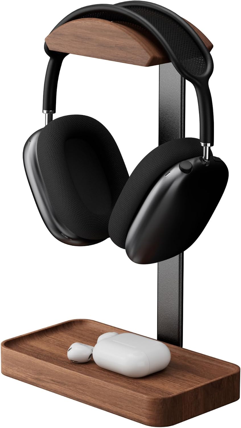 muso wood Walnut Headphone Stand, W...