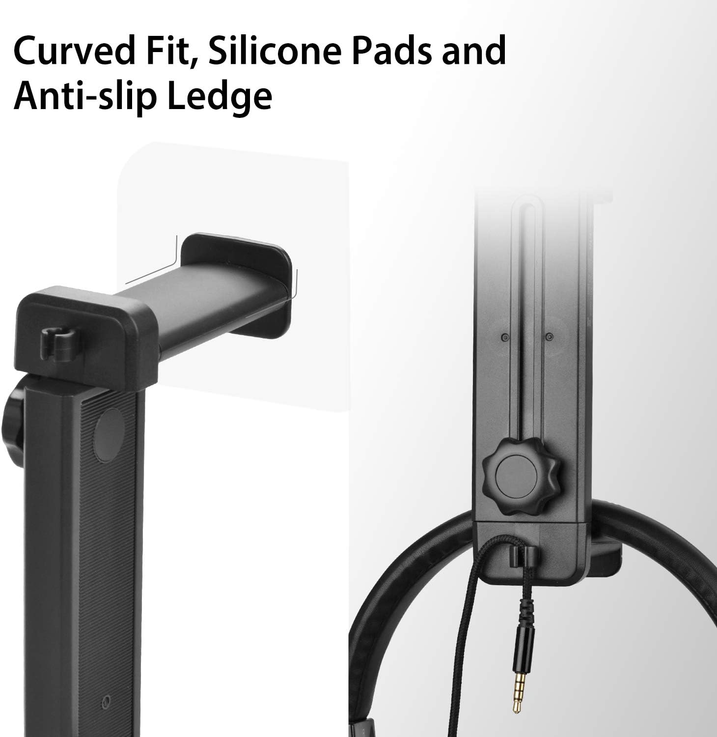 NEETTO HS906 Headphone Stand & Hanger 2 in 1, Above & Under Desk - Image 6