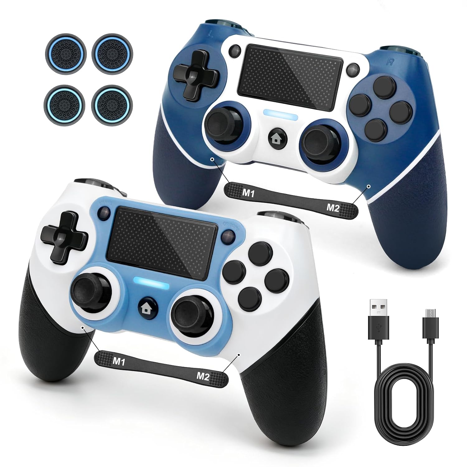 2 Pack Controller for PS4 with Thum...