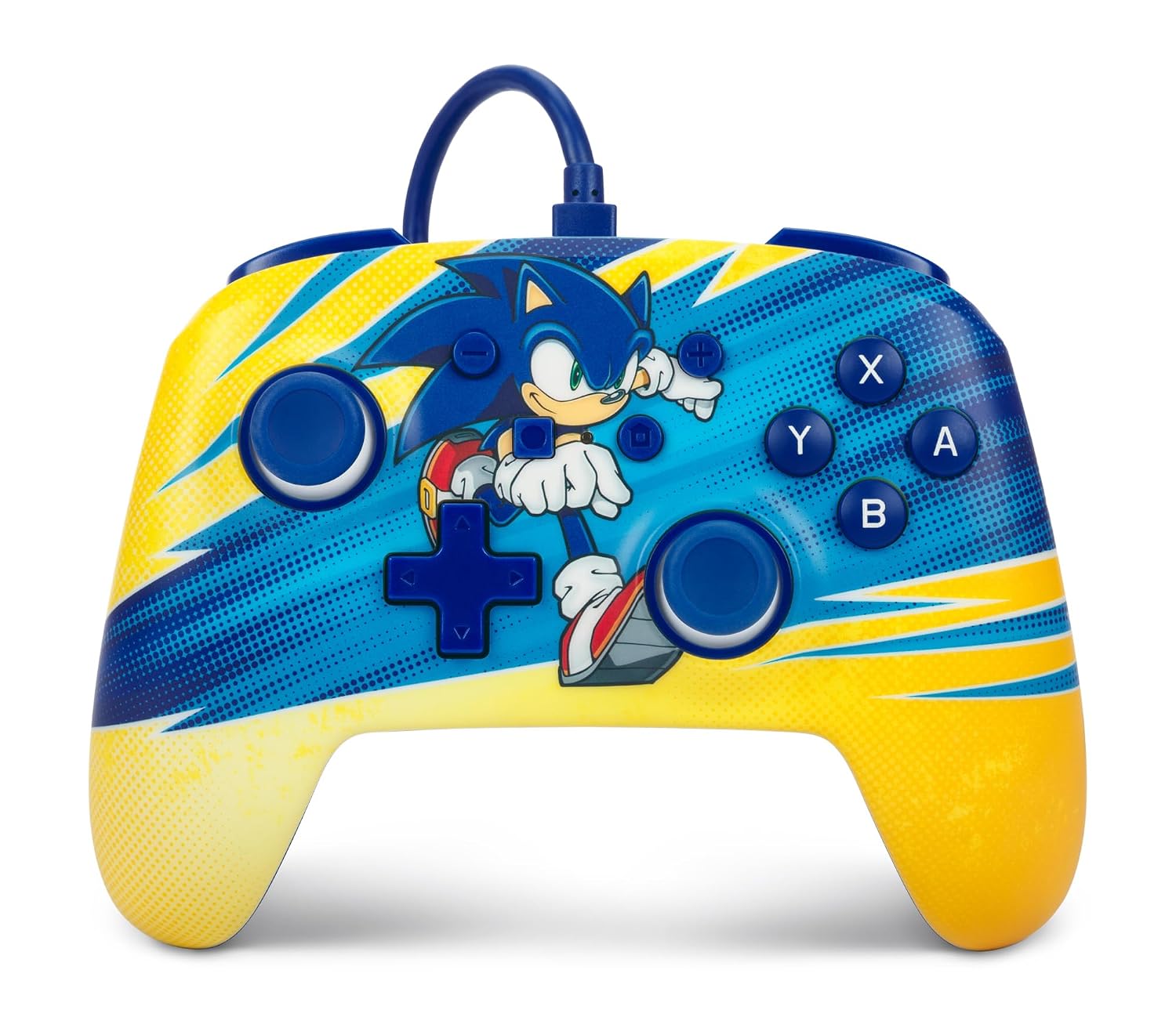 PowerA Enhanced Nintendo Switch and Switch 2 Wired Controller - Sonic Boost, Officially licensed