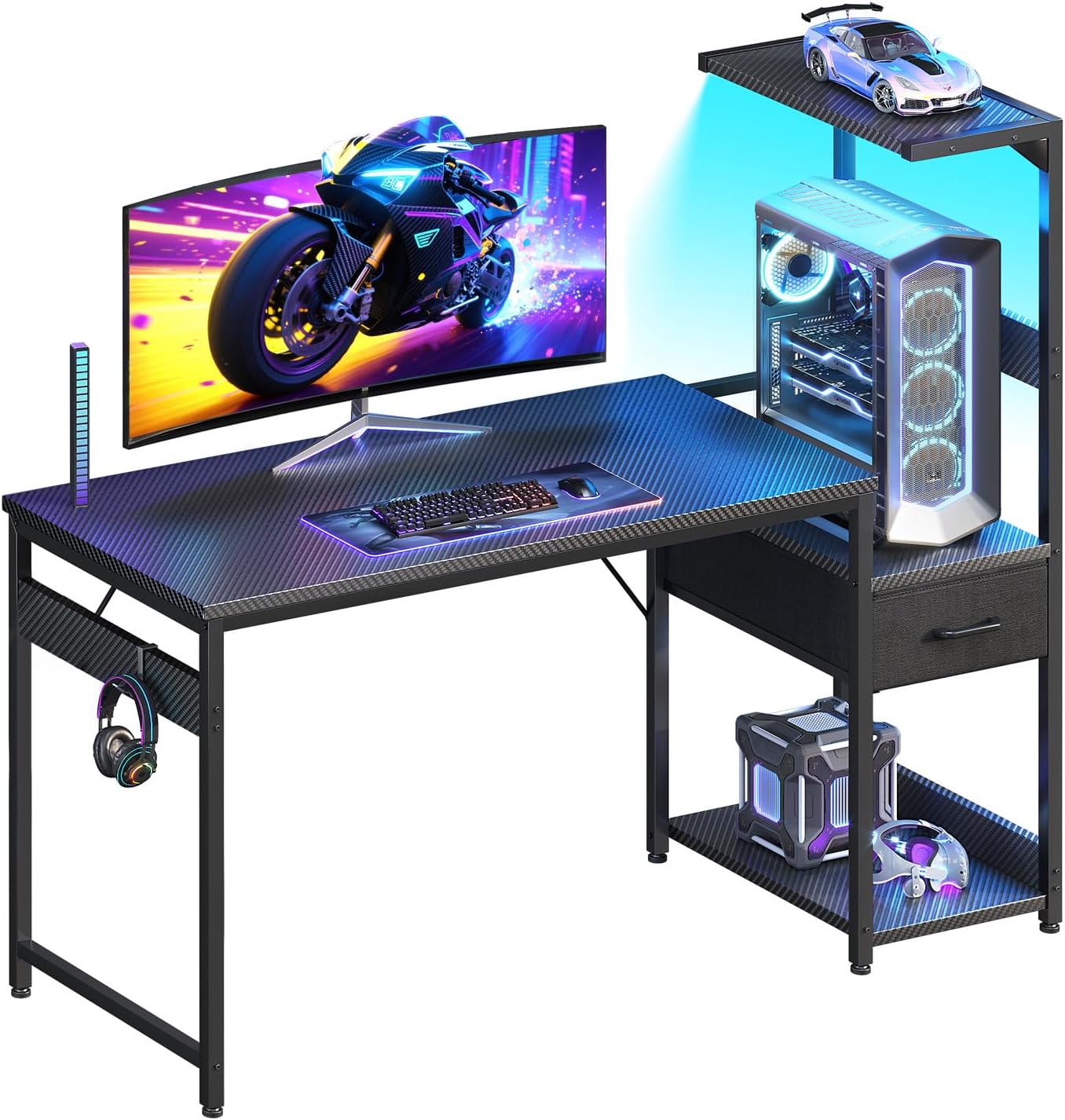 Casaottima 48” Gaming Desk wi...