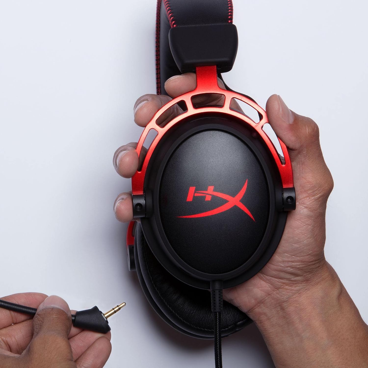 HyperX Cloud Alpha - Gaming Headset, Dual Chamber Drivers, Legendary Comfort, Aluminum Frame, Detachable Microphone, Works on PC, PS4, PS5, Xbox One, Xbox Series X|S, Nintendo Switch and Mobile – Red - Image 2