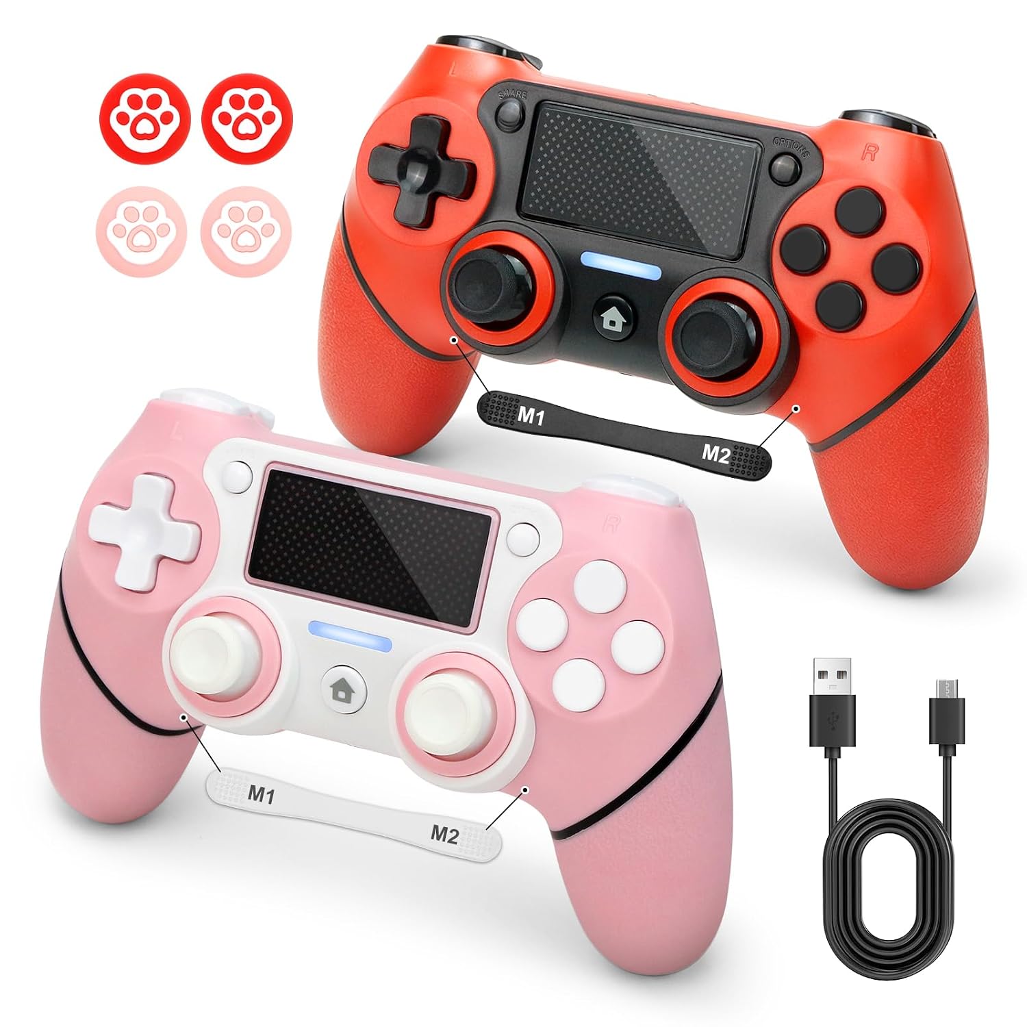 2 Pack Controller for PS4 with Thum...