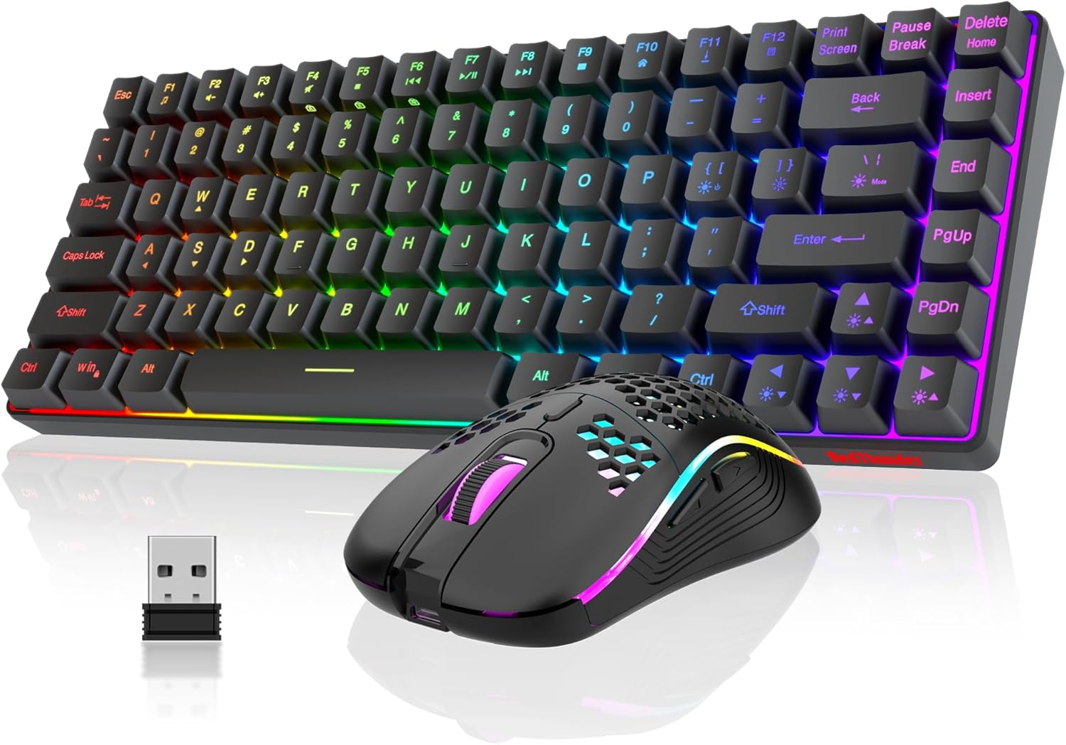 RedThunder K84 Wireless Keyboard an...