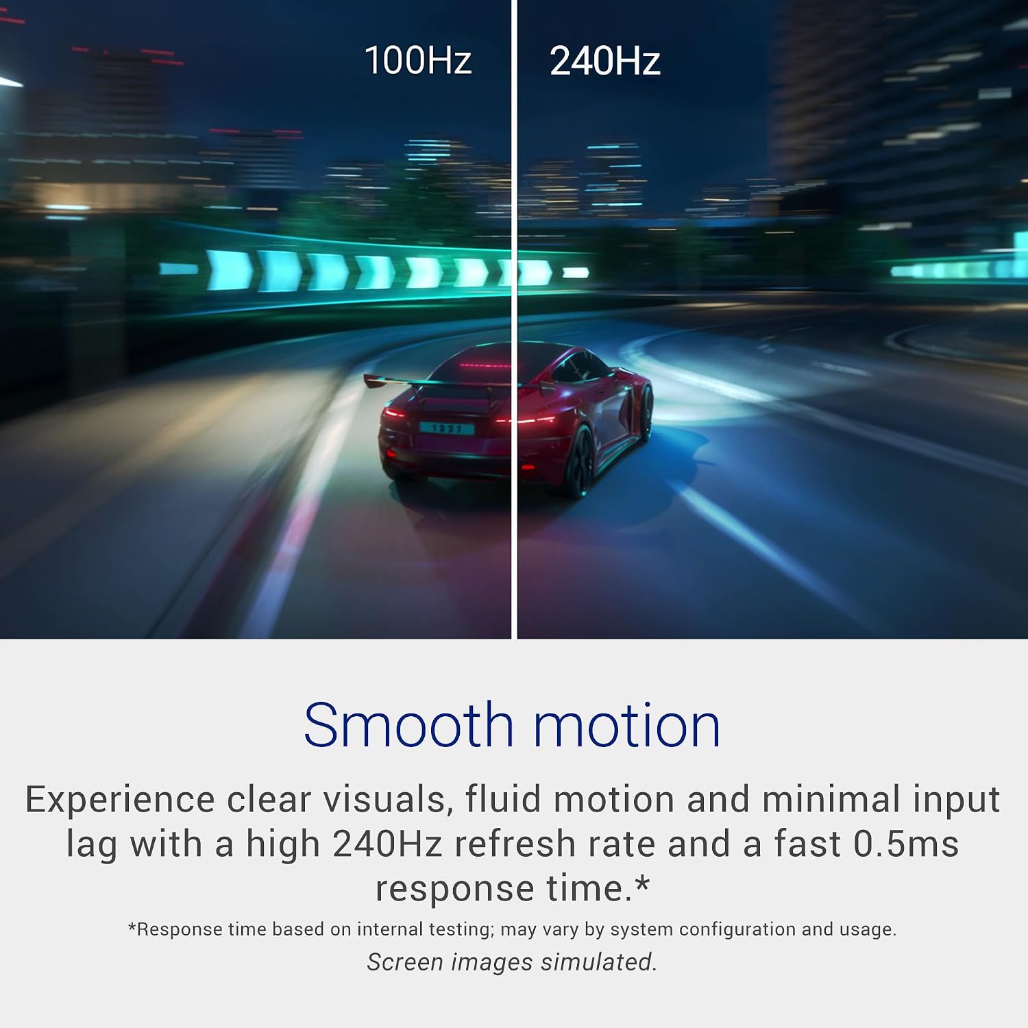 Dell 24 240Hz Gaming Monitor - SE2426HG - 23.8-inch FHD (1920x1080) 240Hz Display, in-Plane Switching (IPS) Technology, AMD FreeSync™ Premium, TÜV 3-Star, 2X HDMI, DisplayPort 1.4, Tilt - Image 3