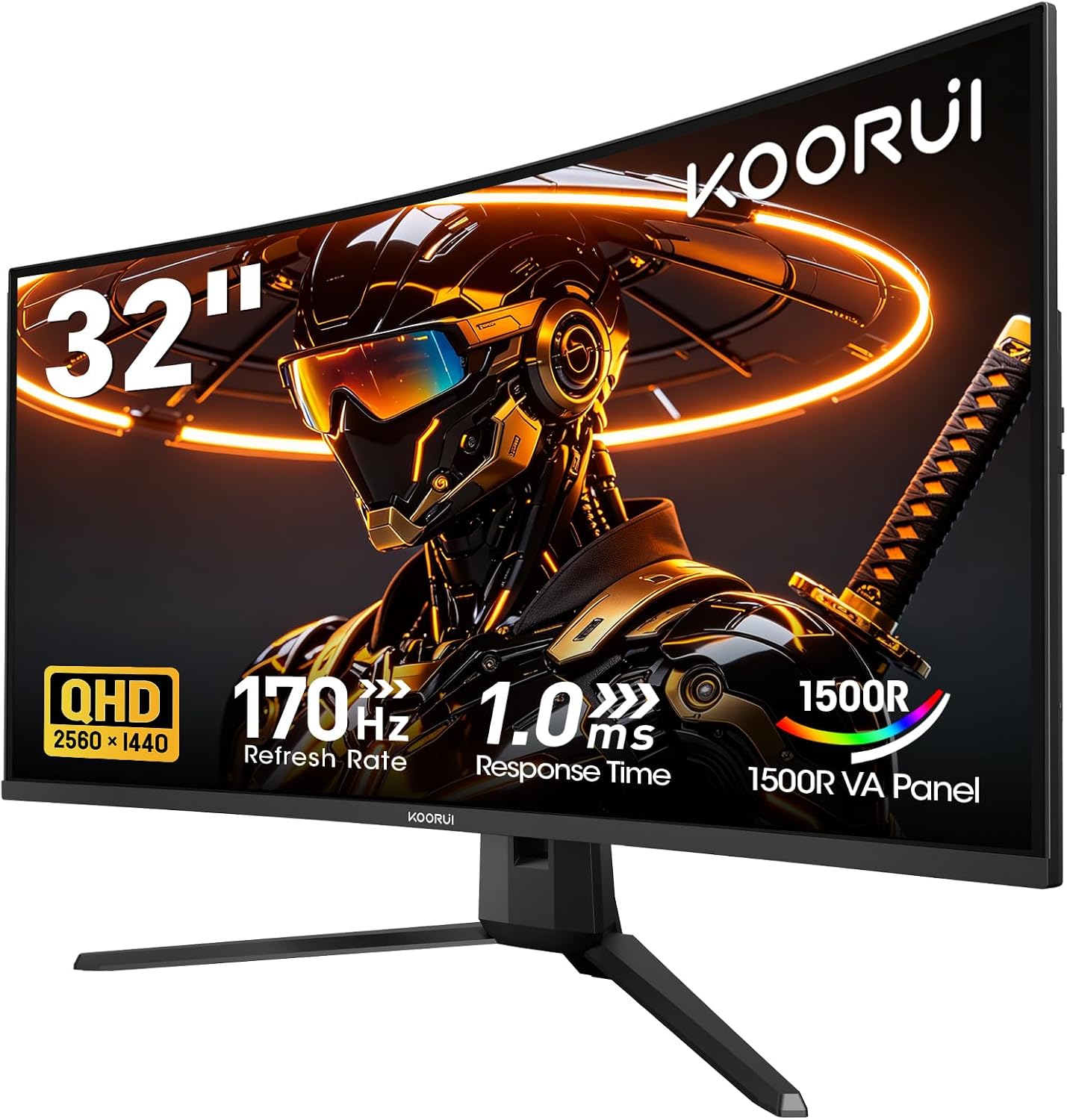 KOORUI 32 Inch Curved Gaming Monito...