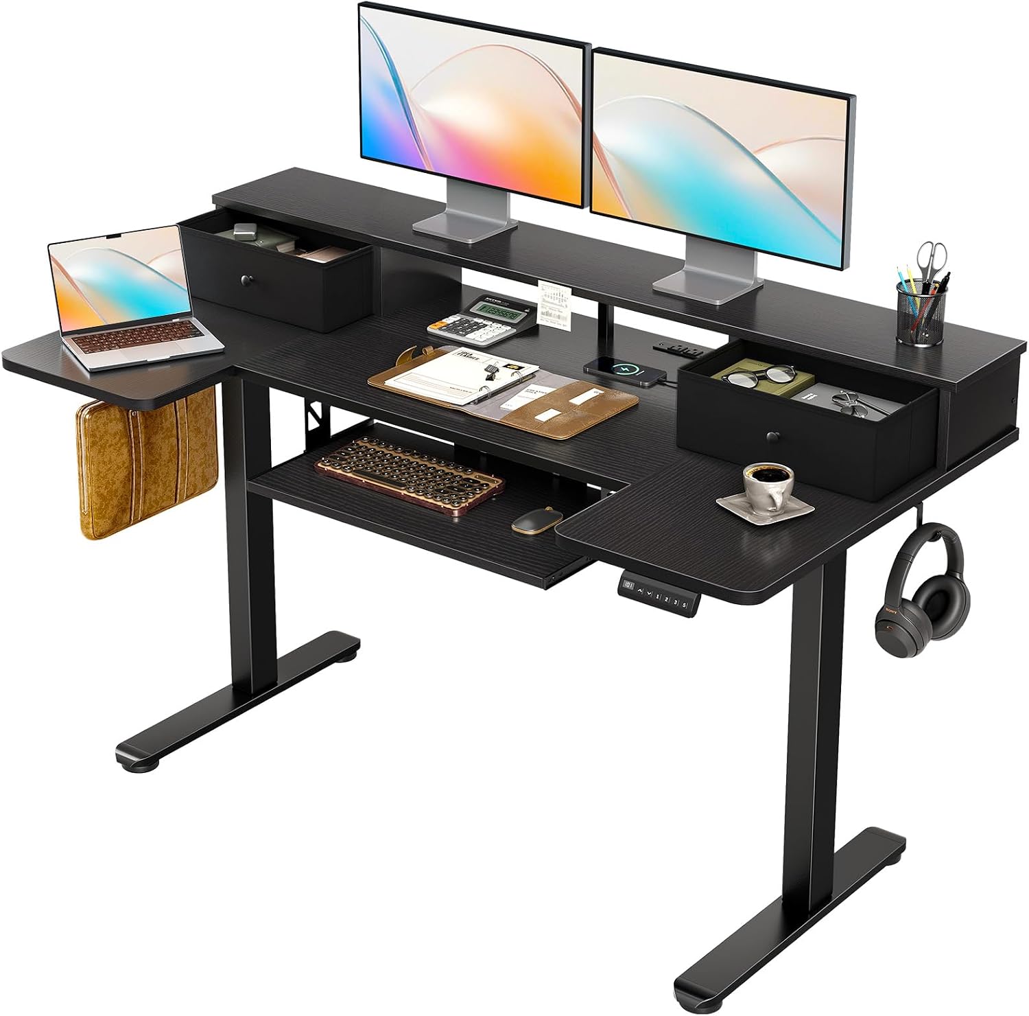 OffiGo 55 Inch U Shape Standing Des...