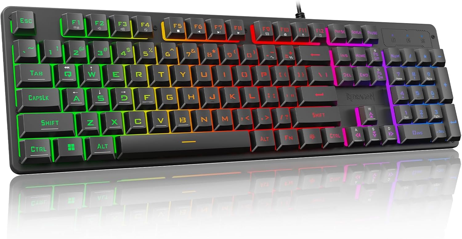 Redragon K521 Upgrade Rainbow LED G...