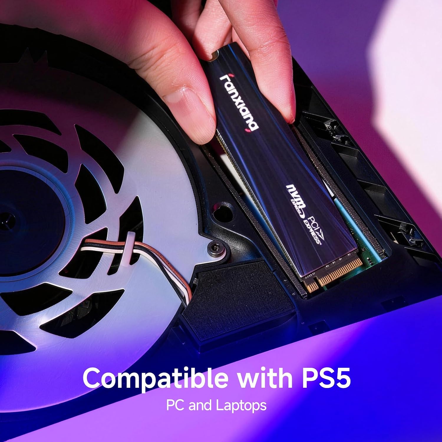 fanxiang 1TB NVMe SSD PCIe Gen 4 Gaming SSD for PS5, Up to 7000MB/s M.2 2280 SSD Compatible with PS5 Storage Expansion, Internal Solid State Drive for Gamers, Professionals, Creators S880E - Image 2