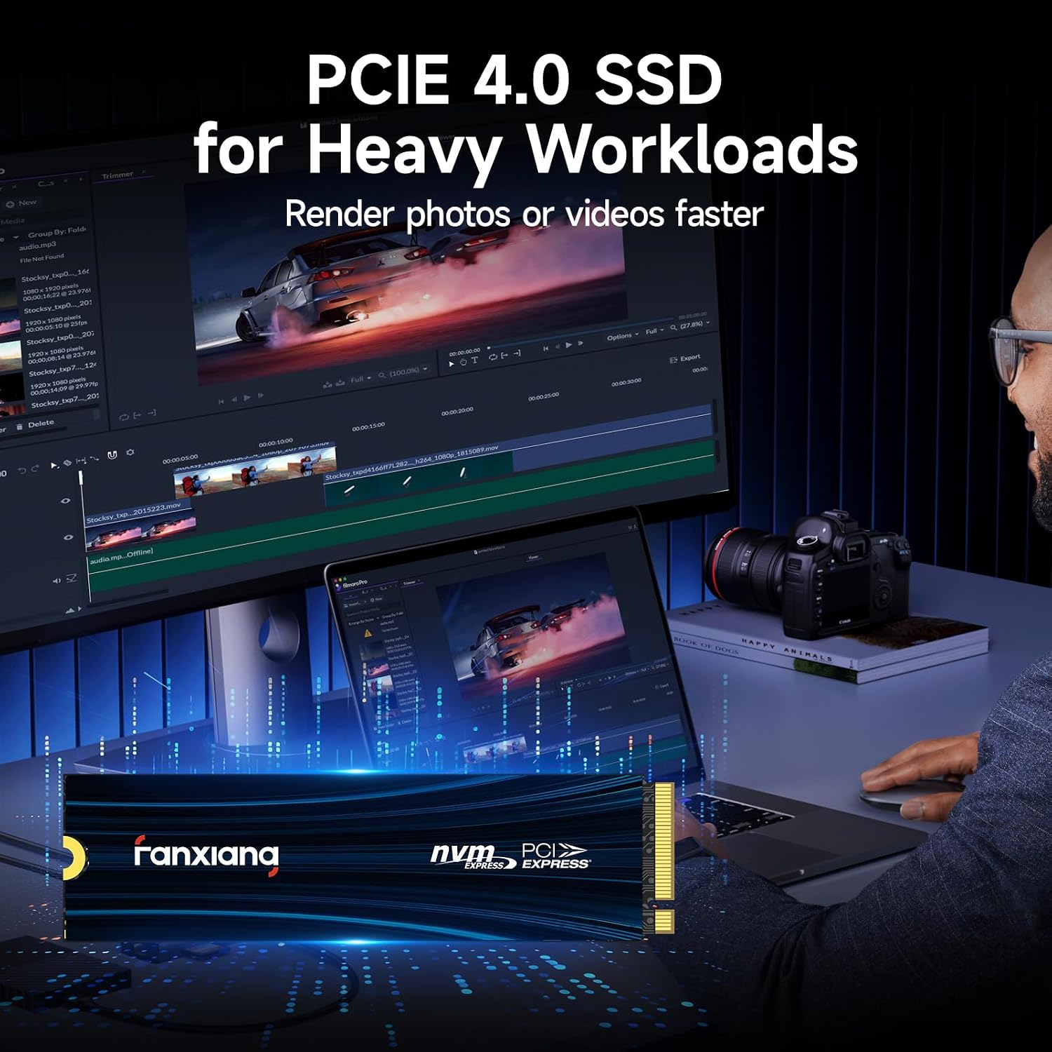 fanxiang 1TB NVMe SSD PCIe Gen 4 Gaming SSD for PS5, Up to 7000MB/s M.2 2280 SSD Compatible with PS5 Storage Expansion, Internal Solid State Drive for Gamers, Professionals, Creators S880E - Image 6