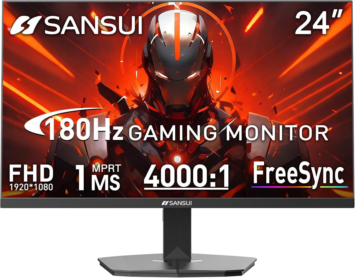 SANSUI 24 Inch 180Hz Gaming Compute...