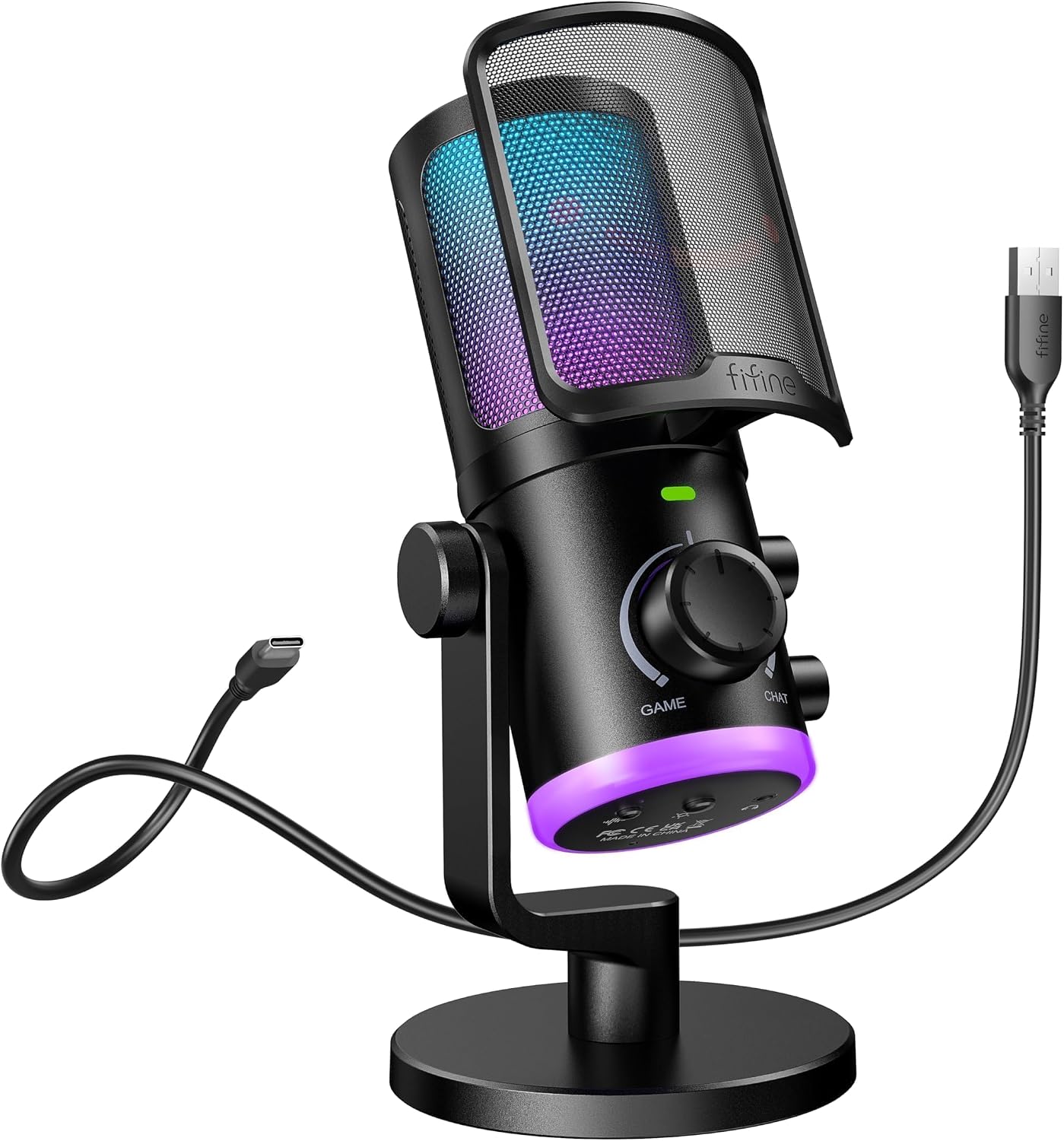 FIFINE AmpliGame AM6 USB Gaming Mic...
