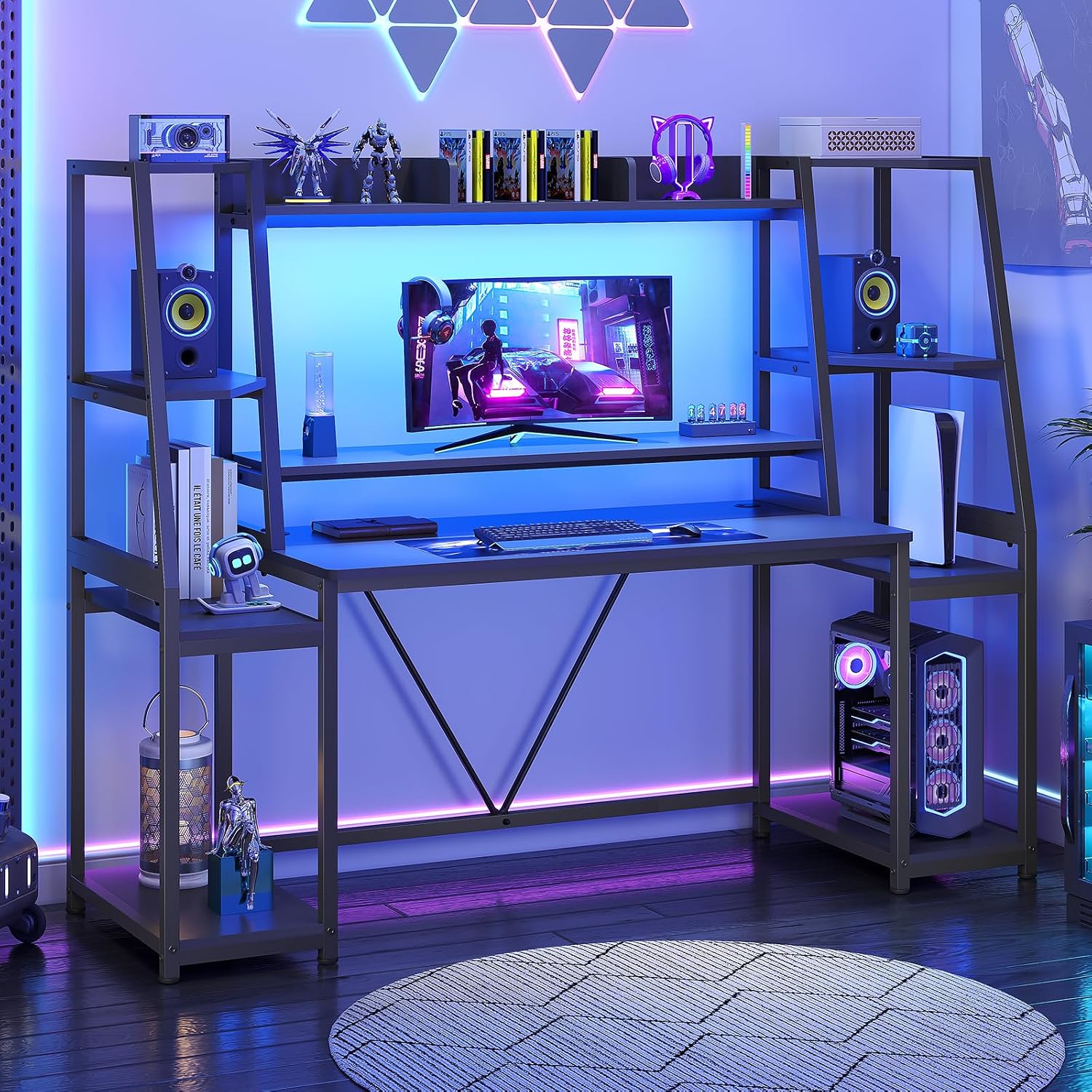 SEDETA 65.7” Gaming Desk with...