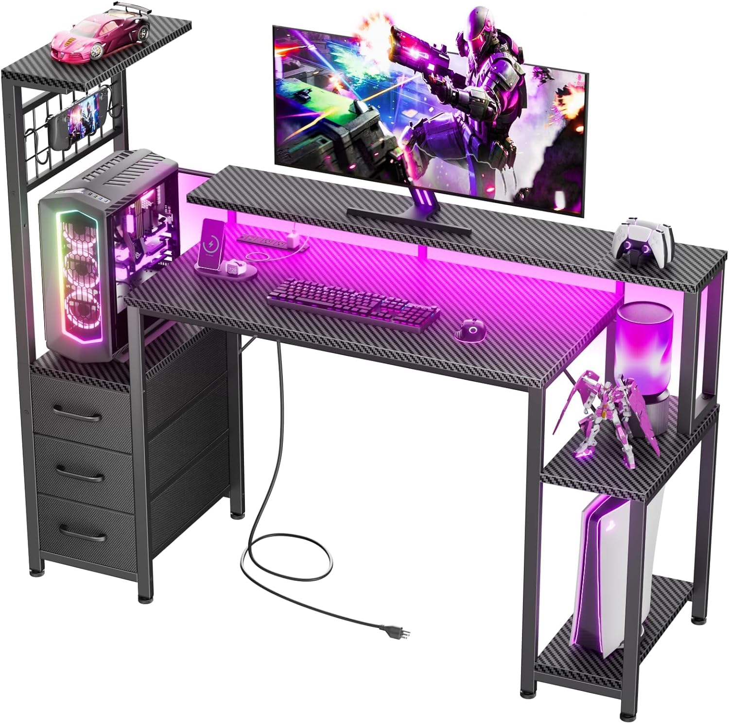 Korfile 48″ Gaming Desk with ...
