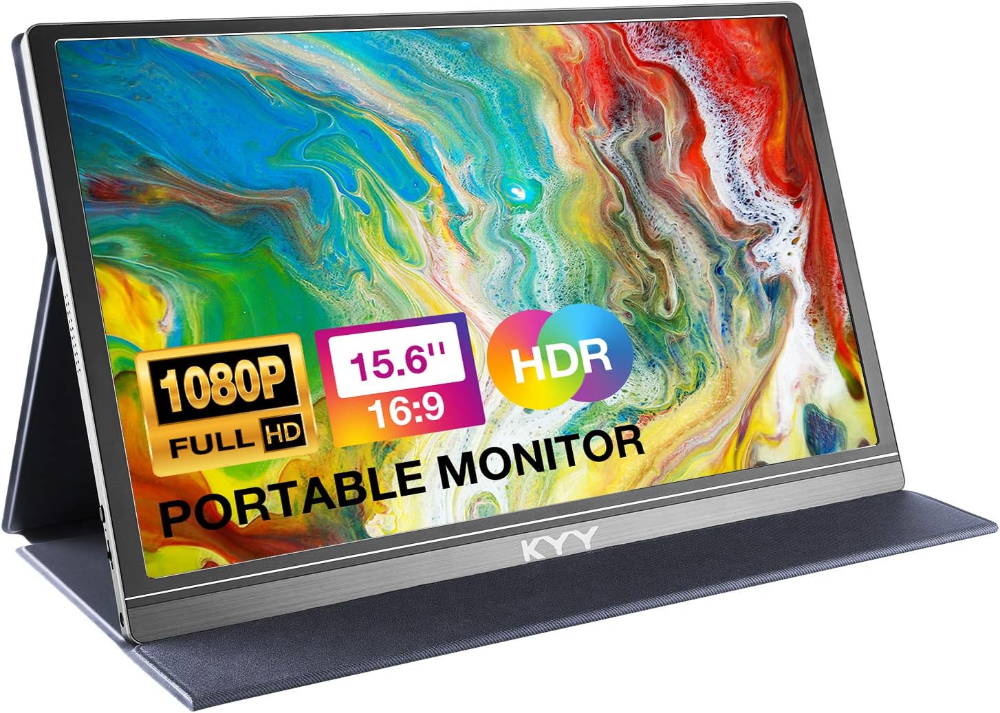 KYY Portable Monitor 15.6″ 10...