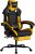 Gaming Chair with Massage,Ergonomic PC Gaming Chair with Footrest Comfortable Headrest and Lumbar Support,High Back Game Chair PVC Leather,300LBS (BlackYellow)