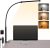 Voncerus LED Desk Lamp with Clamp, Clip on Lights for Home Office, Black