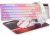 BlueFinger RGB Gaming Keyboard and Backlit Mouse and Headset Combo, USB Wired Backlit Keyboard, LED Gaming Mouse Set, Headset with Microphone for Laptop PC Computer Game and Work (Pink & White)