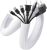 AGPTEK White Cable Management Sleeve, 2 Pack 5ft – 1.2 inch Cord Hider