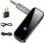 AUX Bluetooth 5.0 Adapter for Car, 2 in 1 Wireless Transmitter and Receiver for Flight Headphones Home Audio Speaker, Portable Audio Bluetooth Receiver (with Aircraft, AUX and Cable)