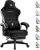 Dowinx Gaming Chair with Footrest, Ergonomic Desk Chair, Black
