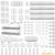 [313Pcs] Cable Management Kit, Reusable Computer Desk Cord Organizer, White