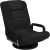 Best Choice Products Swivel Gaming Chair 360 Degree Multipurpose Floor Chair Rocker for TV, Reading, Playing Video Games w/Lumbar Support, Armrest Handles, Adjustable Foldable Backrest – Black/Black