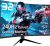 KTC 32 inch 240Hz Curved Gaming Monitor, 1080P Curved Monitor 1ms, H32S17F